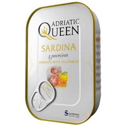 Adriatic Queen Sardinky se zeleninou 105 g – Hledejceny.cz