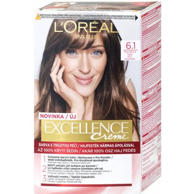 L'Oréal Excellence Creme Triple Protection 6,1 Natural Dark Ash Blonde 48 ml