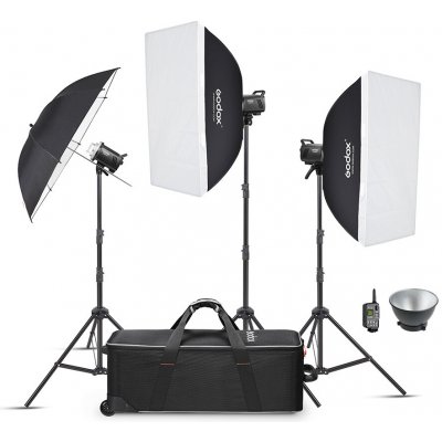Godox MS200-D Trio Kit sada blesků 3x 200Ws – Zboží Mobilmania