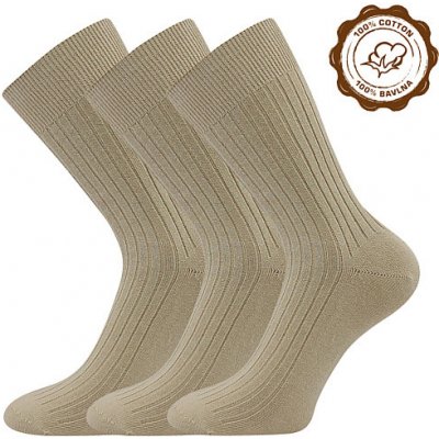 Lonka ponožky Zebran 3 pár béžová – Zboží Mobilmania