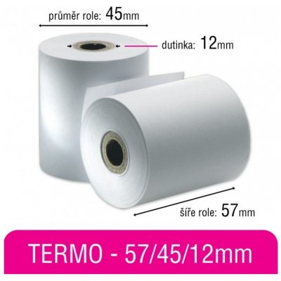 Pokladní kotouček TERMO 57/45/12mm – Zboží Živě