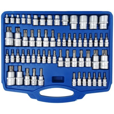 Satra S-ST60B Nástrčné a zástrčné hlavice TORX, 1/4”, 3/8” a 1/2”, sada 60 kusů – Hledejceny.cz