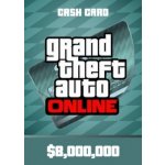 Grand Theft Auto Online Megalodon Shark Cash Card 8,000,000$ – Zboží Živě