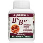 MedPharma B6 B12+kyselina listová 107 kapslí – Hledejceny.cz