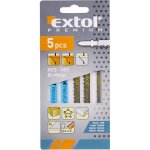 Extol Premium plátky do přímočaré pily-mix sada 5ks úchyt Bosch 8805100 – Zboží Dáma