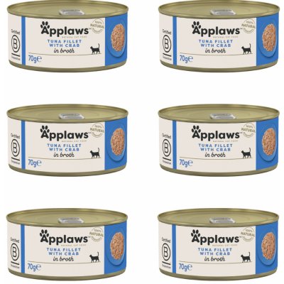 Applaws Cat tuňák a krab 6 x 70 g – Hledejceny.cz