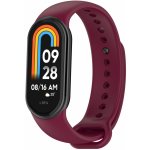 Xiaomi Náhradní náramek pro Mi Smart Band 8/9/10 - Jednobarevný Vínová MBSCZ-8JB013 – Zboží Mobilmania
