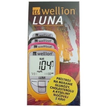 Wellion LUNA Trio s příslušenstvím měřící systém pro měření glukózy, cholesterolu a kyseliny močové,