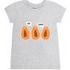 Dětské tričko Winkiki kids Wear dívčí tričko Papaya šedý melanž