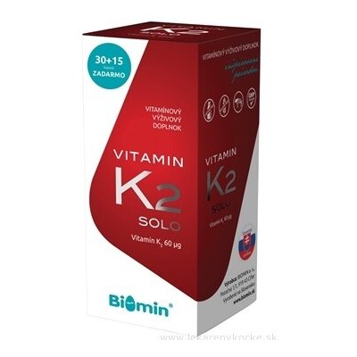 Biomin Vitamin K2 SOLO 45 kapslí – Hledejceny.cz