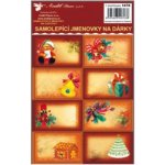 Anděl Přerov Samolepicí jmenovky na dárky s ražbou 8 ks 13 x 8,5 cm, 8 ks – Zboží Mobilmania