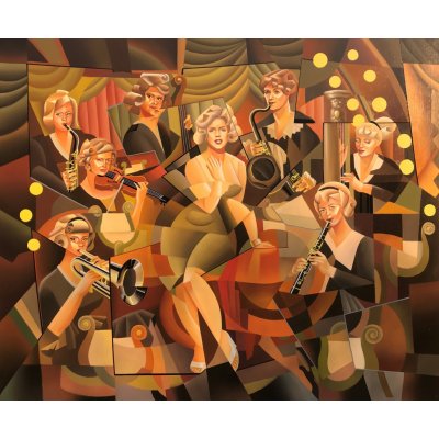Apollonas Soben, «Někdo to rád horké» № 00300, Malba na plátně, olejové barvy, 120 x 100 cm