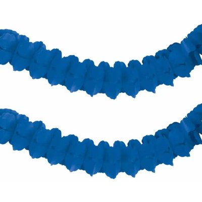 Závěsné papírová girlanda modrá 365 cm – Sleviste.cz