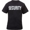 Pánské Tričko Rothco triko s nápisem na hrudi SECURITY Černá