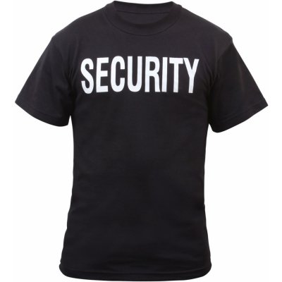 Rothco triko s nápisem na hrudi SECURITY Černá