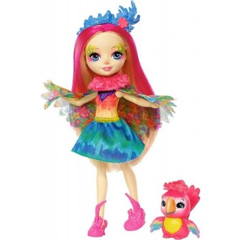 Mattel ENCHANTIMALS se zvířátkem Peeki Parrot a Sheeny