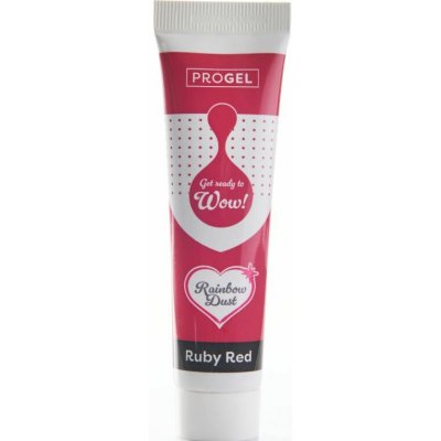 Rainbow Dust ProGel tmavě červená gelová barva Ruby Red 25 g – Zboží Dáma