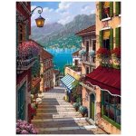 Norimpex diamantový obrázek- Ulička k jezeru 30 x 40 cm – Sleviste.cz