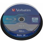 Verbatim BD-R SL 25GB 6x, spindle, 10ks (43742) – Zboží Živě