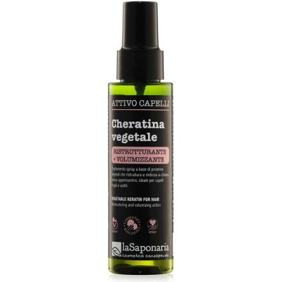LA SAPONARIA Rostlinný keratin na vlasy aktivní restrukturalizační a objemový sprej 100 ml – Zboží Mobilmania