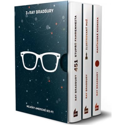 3x Ray Bradbury BOX: 451 stupňů Fahrenheita, Ilustrovaný muž, Marťanská kronika – Hledejceny.cz