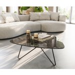 Delife Ekrem 65 x 65 cm keramika Laminam Emperador Extra Lucidato tmavě hnědá / černá – Zboží Dáma