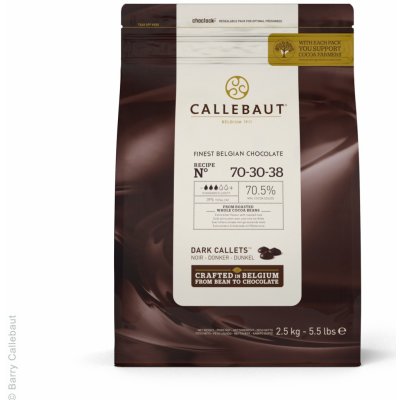 Callebaut Hořká čokoláda 70%, 70-30-38 NV, 2,5 kg