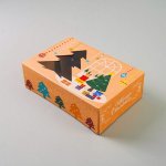 Cake Star Vánoční krabice na cukroví kraftová se stromečkem (22 x 15 x 7 cm) – Zboží Dáma