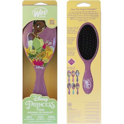 Wet Brush Original Detangler Disney Princess Wholehearted kartáč na vlasy Tiana Light Purple