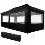 tectake 403164 Skládací pavilon Viola 3x6 m se 4 bočnicemi černá hliník – Zboží Mobilmania