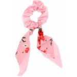 Látková gumička s dvojitou stuhou Barva: černá – Zboží Dáma