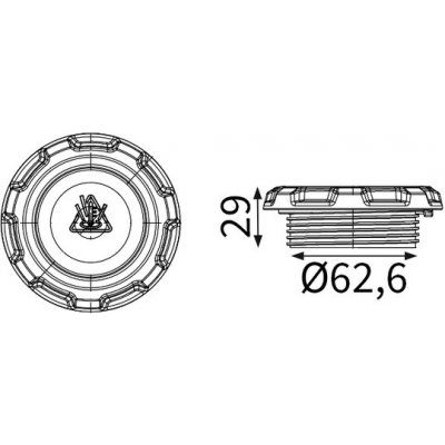 Uzavírací víčko, chladič MAHLE ORIGINAL CRB 146 000S (CRB146000S) – Hledejceny.cz