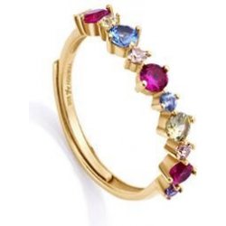 Viceroy pozlacený prsten s barevnými zirkony 13098A01