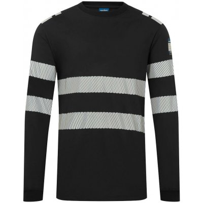 Portwest PW3 MODAFLAME KNIT FR732 Reflexní s dlouhým rukávem černá M – Zboží Dáma