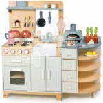 Leaf Toys Dřevěná kuchyňka s pecí na pizzu La Fiamma Grand Kitchen Tender – Sleviste.cz