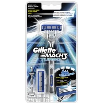 Gillette Mach3 Turbo + 2 ks hlavic