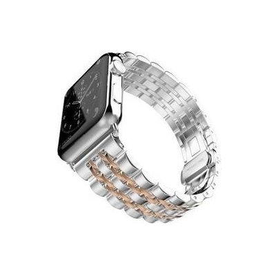 WG klasik, kovový, na Apple Watch 38/40/41mm + adapter - rose gold 10572 – Zboží Mobilmania