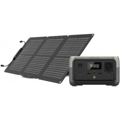 EcoFlow RIVER 2 + solární panel 60W 1ECOR620SP60