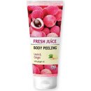 Fresh Juice Litchi & Ginger tělový peeling 200 ml