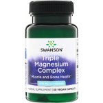 Swanson Triple Magnézium Complex 400 mg 30 kapslí – Hledejceny.cz