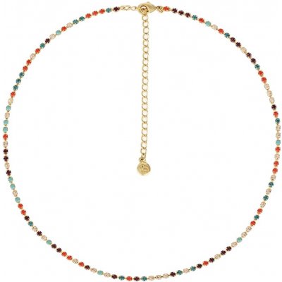 Preciosa Pozlacený náhrdelník s českým křišťálem 2570Y70 – Zboží Dáma