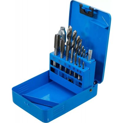BGS Technic BGS 1987 Závitníky M3-M12, vrtáky 2,5-10,2 mm, sada 15 dílů – Hledejceny.cz