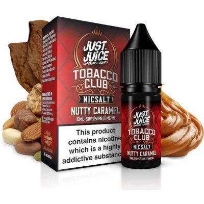 Just Juice Tobacco Nutty Caramel 10 ml 11 mg – Hledejceny.cz