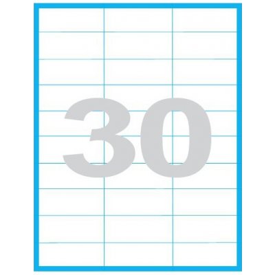 MP print etikety samolepící A4, 70x29,6 mm, 30ks/arch, 100 archů, reflexní zelené – Zboží Dáma