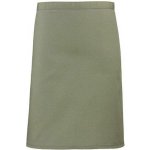 Premier Workwear Středně dlouhá keprová zástěra do gastro provozu zelená mechová 70 x 50 cm PW151 – Hledejceny.cz