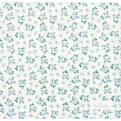 Green Gate Bavlněný ubrus Alaia White 150x150 cm modrá – Hledejceny.cz