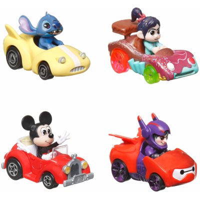 Hot Weels Mattel RacerVerse Disney 4 autíčka