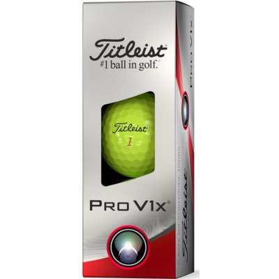 Titleist PRO V1x yellow (žluté) 3 ks 2023 – Zboží Dáma