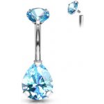 Šperky4U piercing do pupíku kapka titan TIT1091-Q – Sleviste.cz