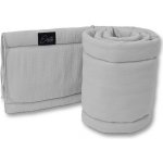 ESITO Luxusní mantinel mušelín do postýlky Dove šedá šedá – Zboží Dáma